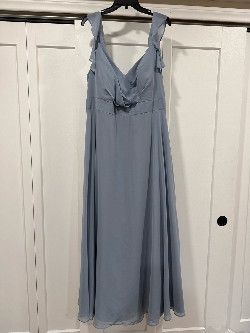 Azazie Dusty Blue Leilani Dress